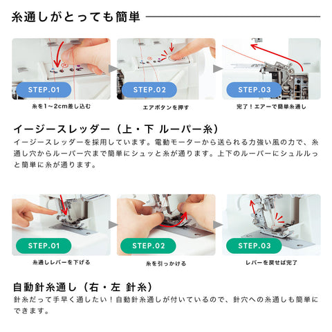 JUKI ジューキ 4本糸ロックミシン MO-2800