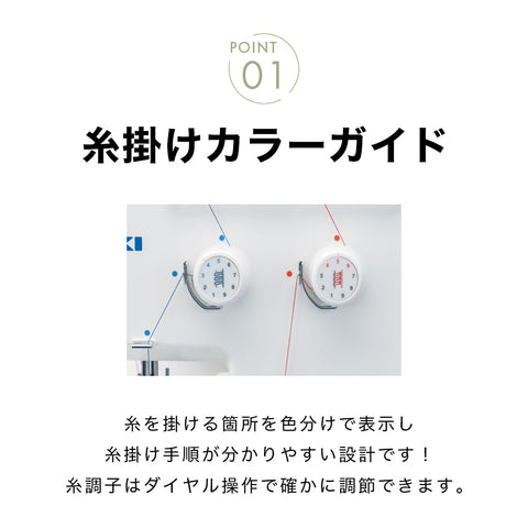 JUKI ジューキ 2本糸ロックミシン MO-522N