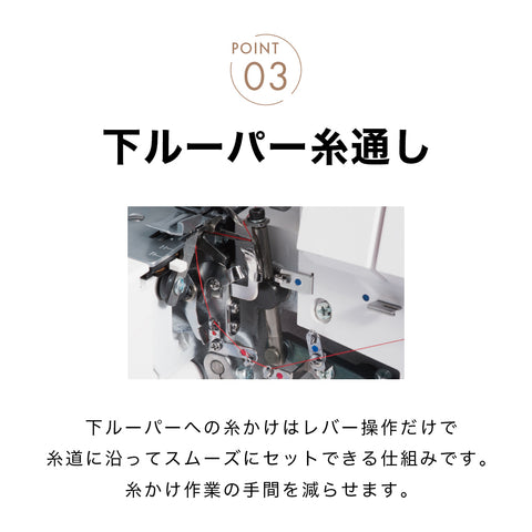 JUKI ジューキ 4本糸ロックミシン MO-50eN