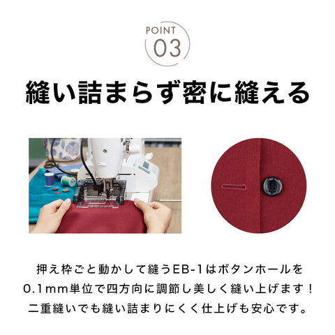 JUKI ジューキ 職業用ミシン専用コンピューター式ボタンホーラー EB-1