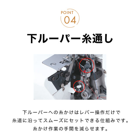 JUKI ジューキ 4本糸ロックミシン MO-114DN