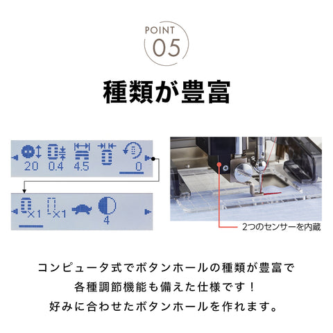 JUKI ジューキ 職業用ミシン専用コンピューター式ボタンホーラー EB-1