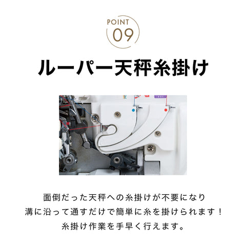 JUKI ジューキ カバーステッチ付きロックミシン MO-345DCN