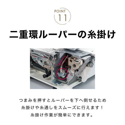 JUKI ジューキ カバーステッチ付きロックミシン MO-345DCN